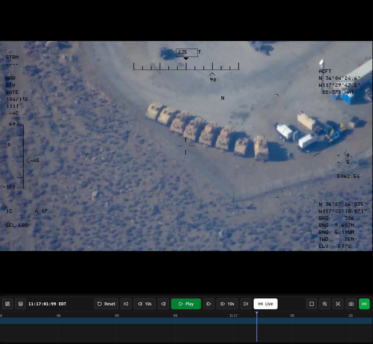 P3 mission-grade video player with synchronized mini map and KLV metadata